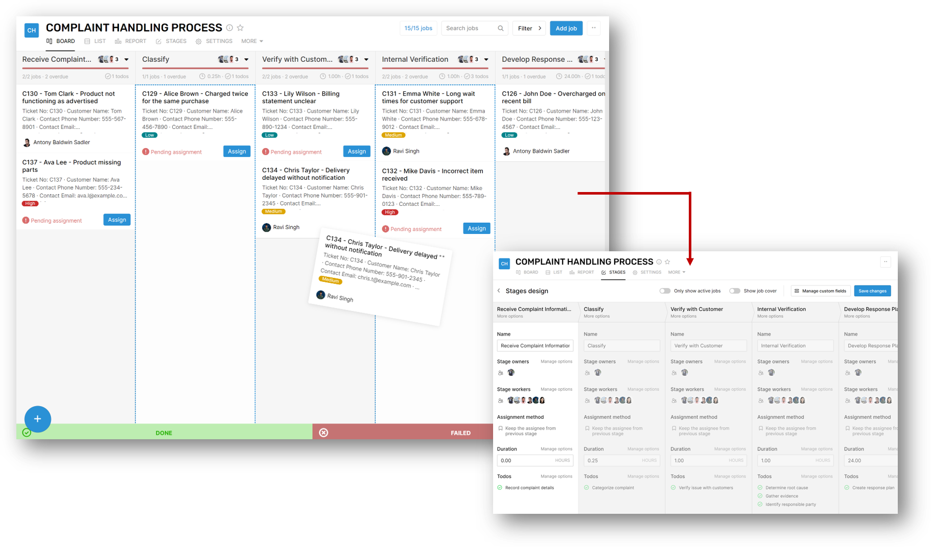 process setup